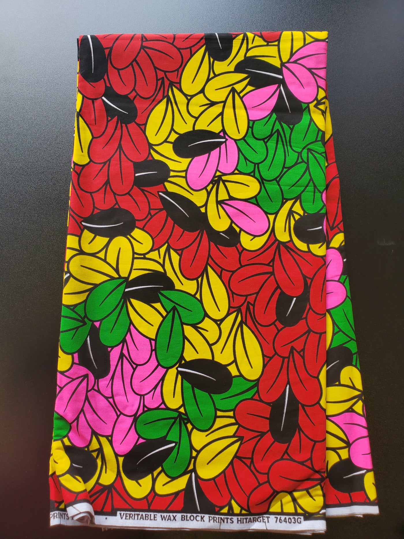 Yellow and Pink African Ankara Print Fabric