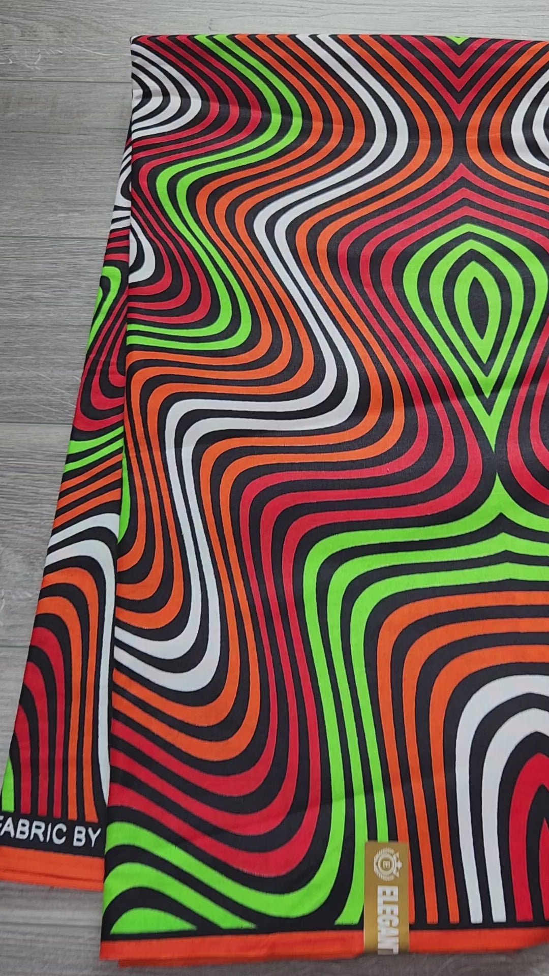 Red and Black African Print Fabric, Ankara Fabric
