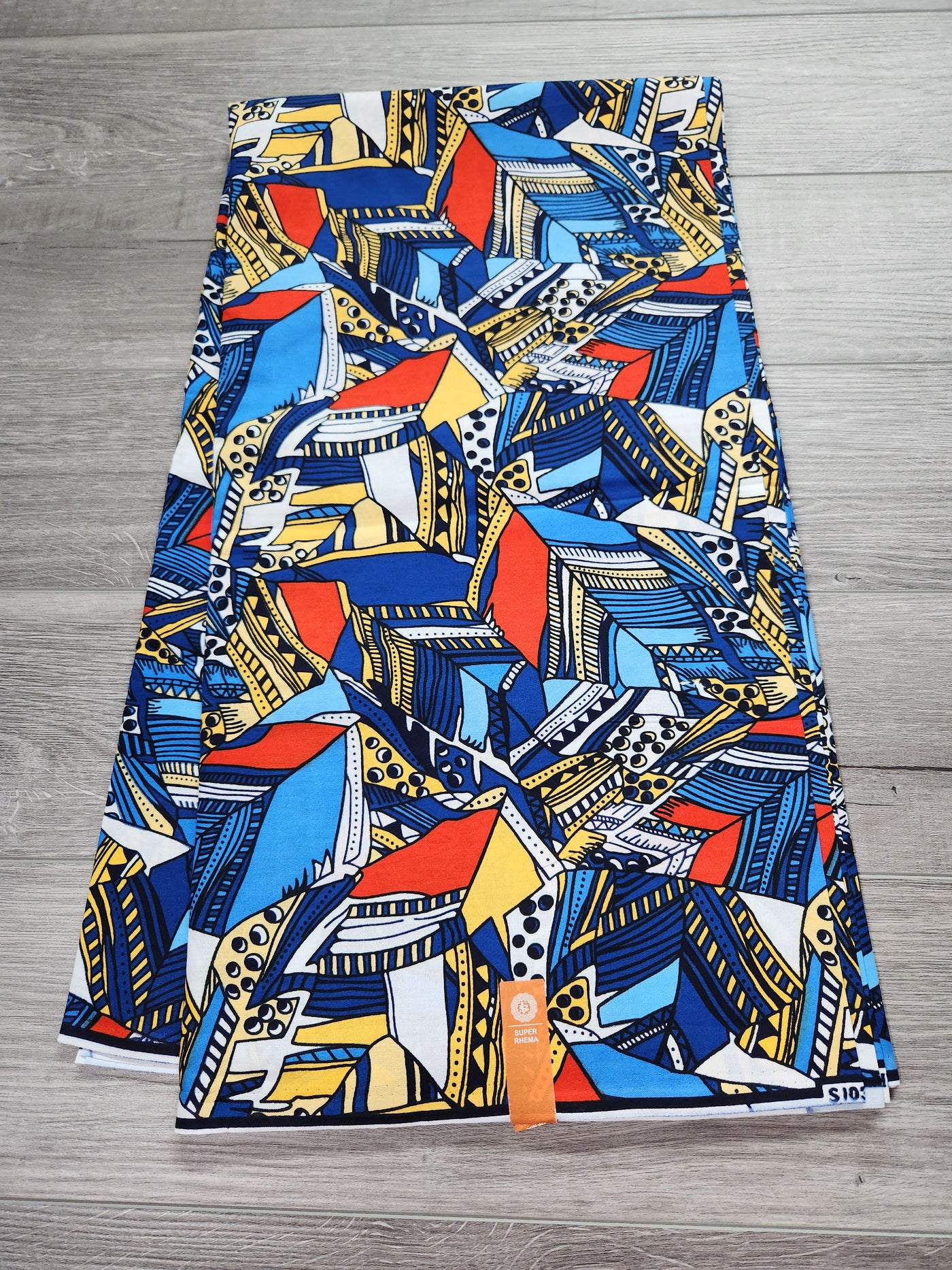 Blue African Print Fabric, Ankara Fabric