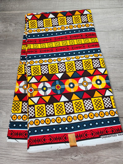 Multicolor Tribal African Print Fabric, Ankara Fabric