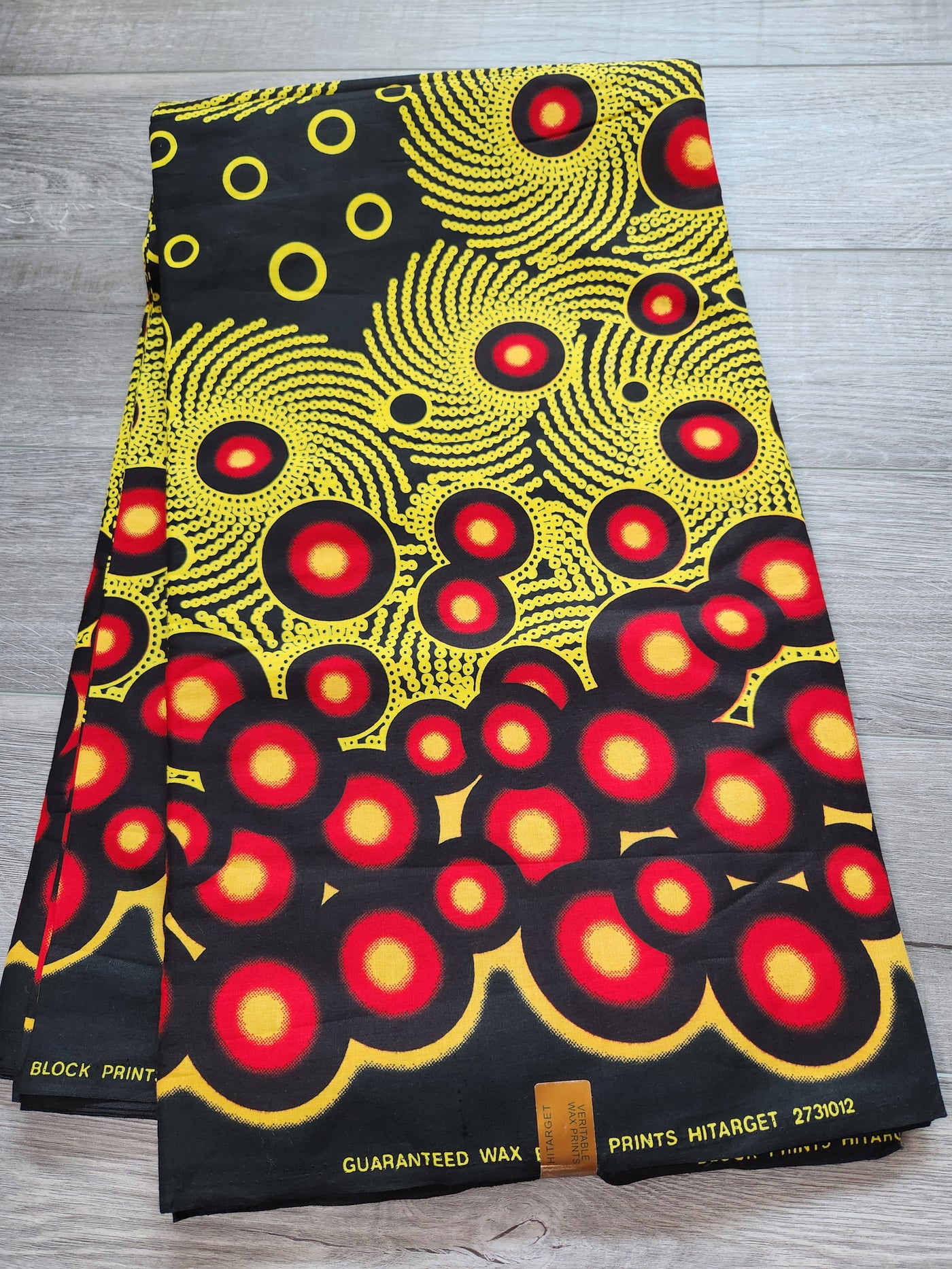 Black and Red African Print Fabric, Ankara Fabric