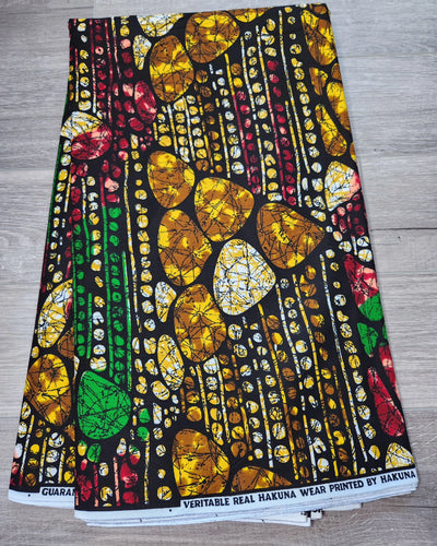 Brown African Print Fabric, Ankara Fabric