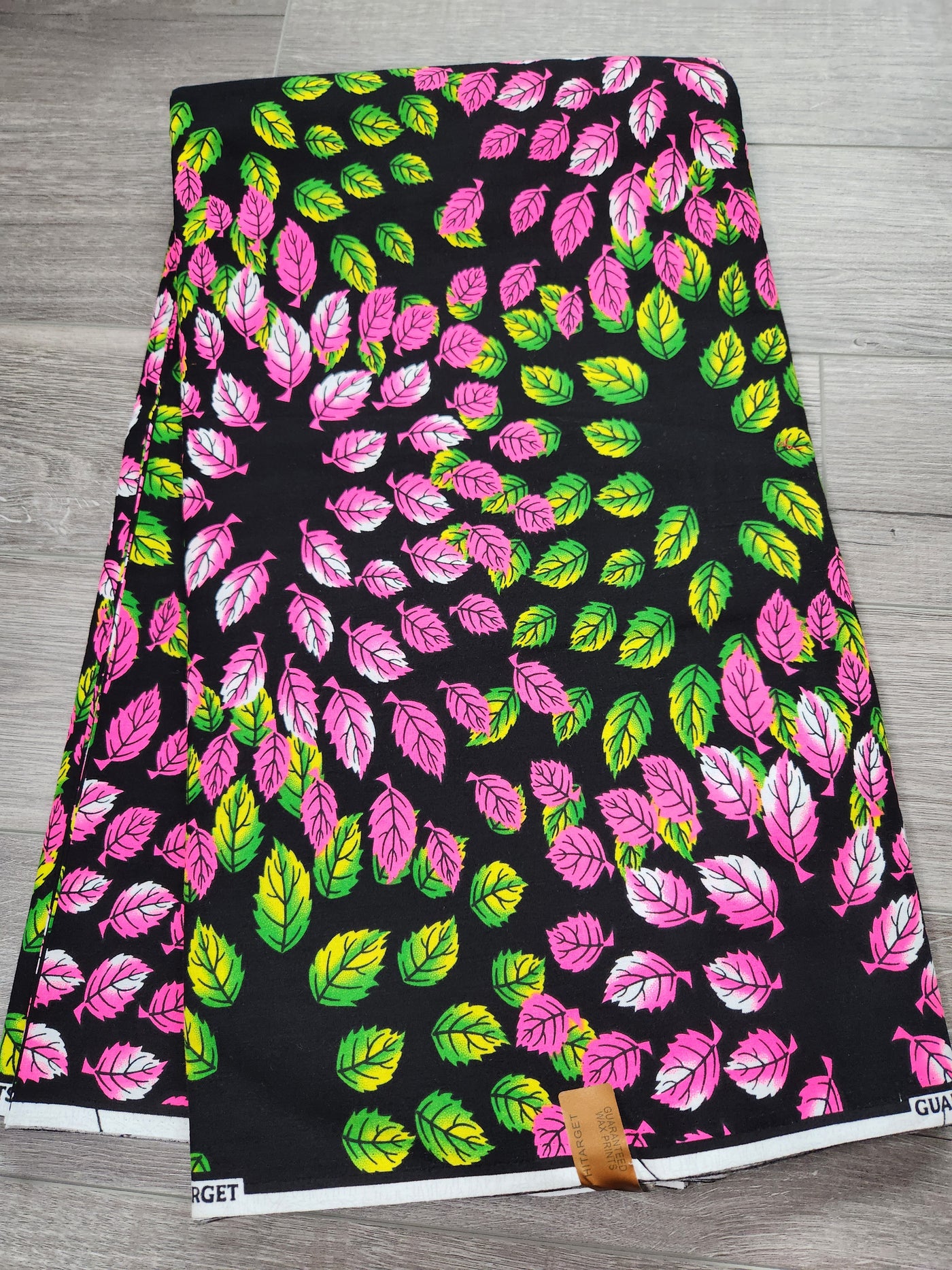 Black and Pink African Print Fabric, Ankara Fabric