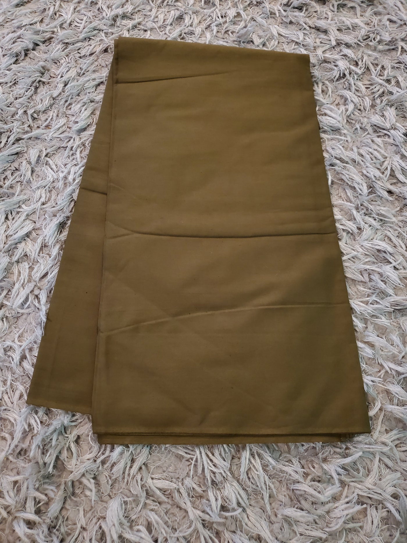 Plain Olive Green African Ankara Fabric