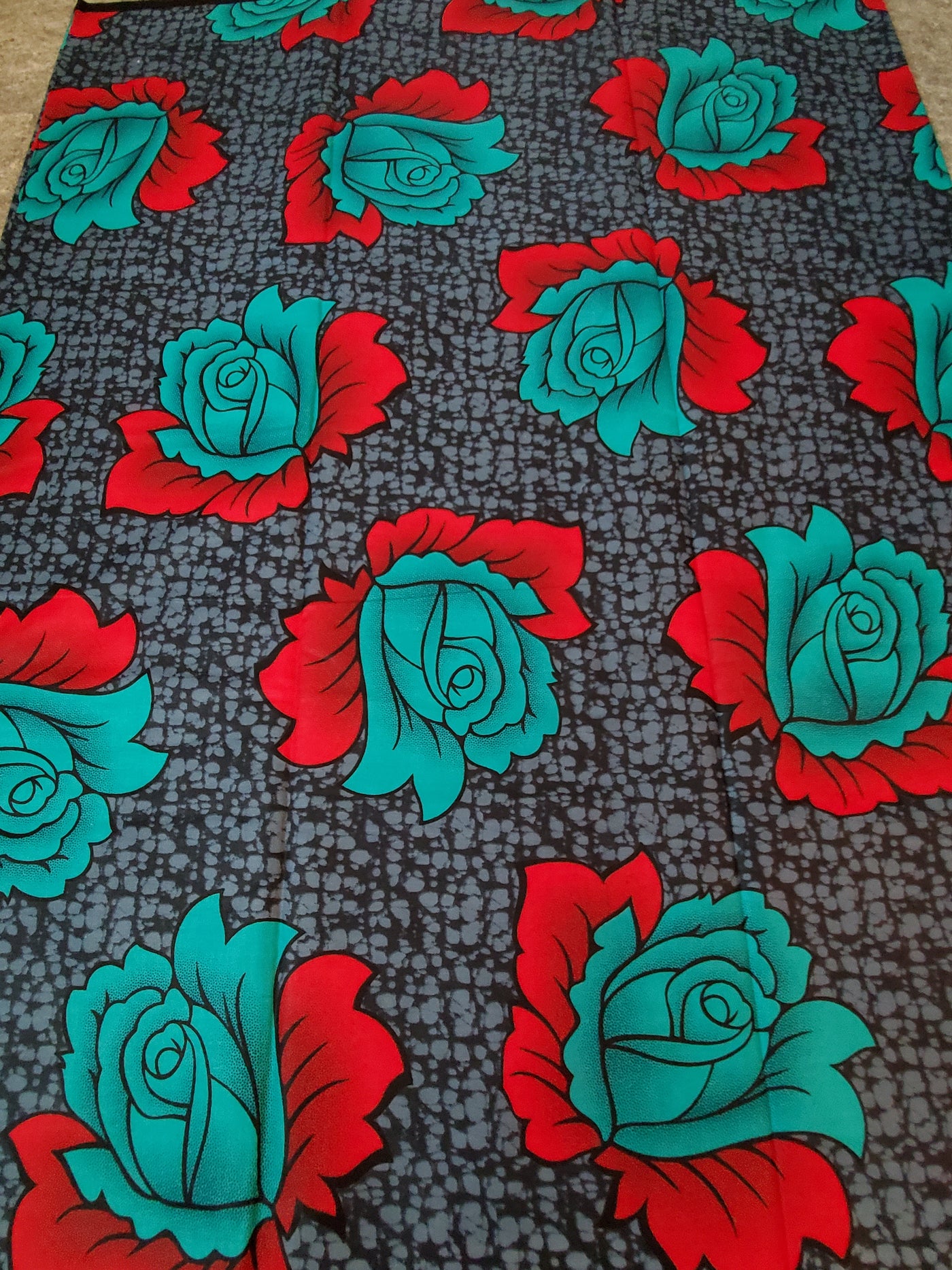 Gray African Ankara Print Fabric – Afrique Clothing store