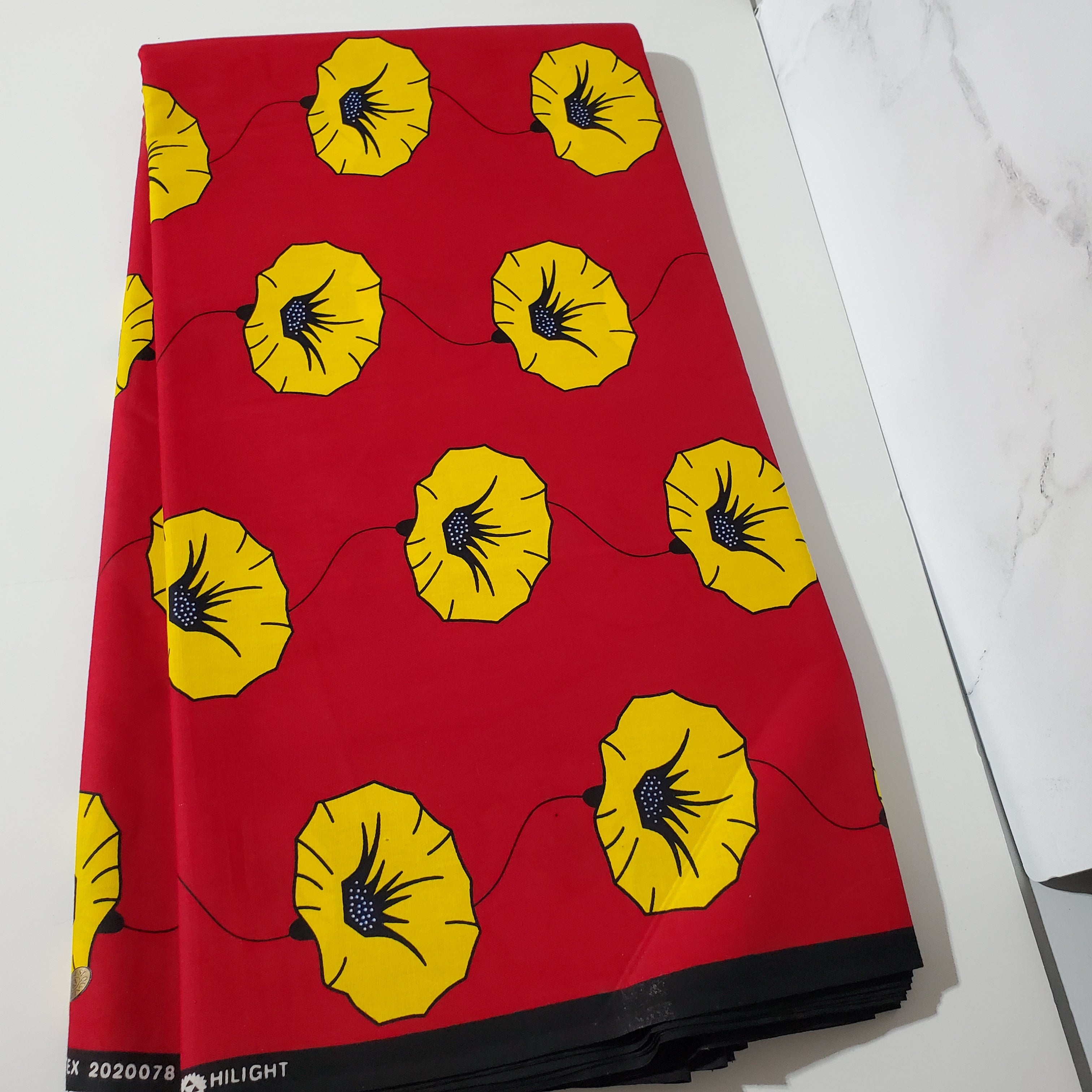 Red and Yellow Ankara Print Fabric – Afrique Clothing store