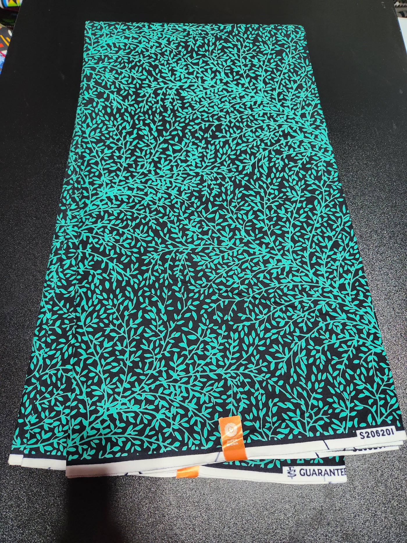 Teal Ankara Print Fabric