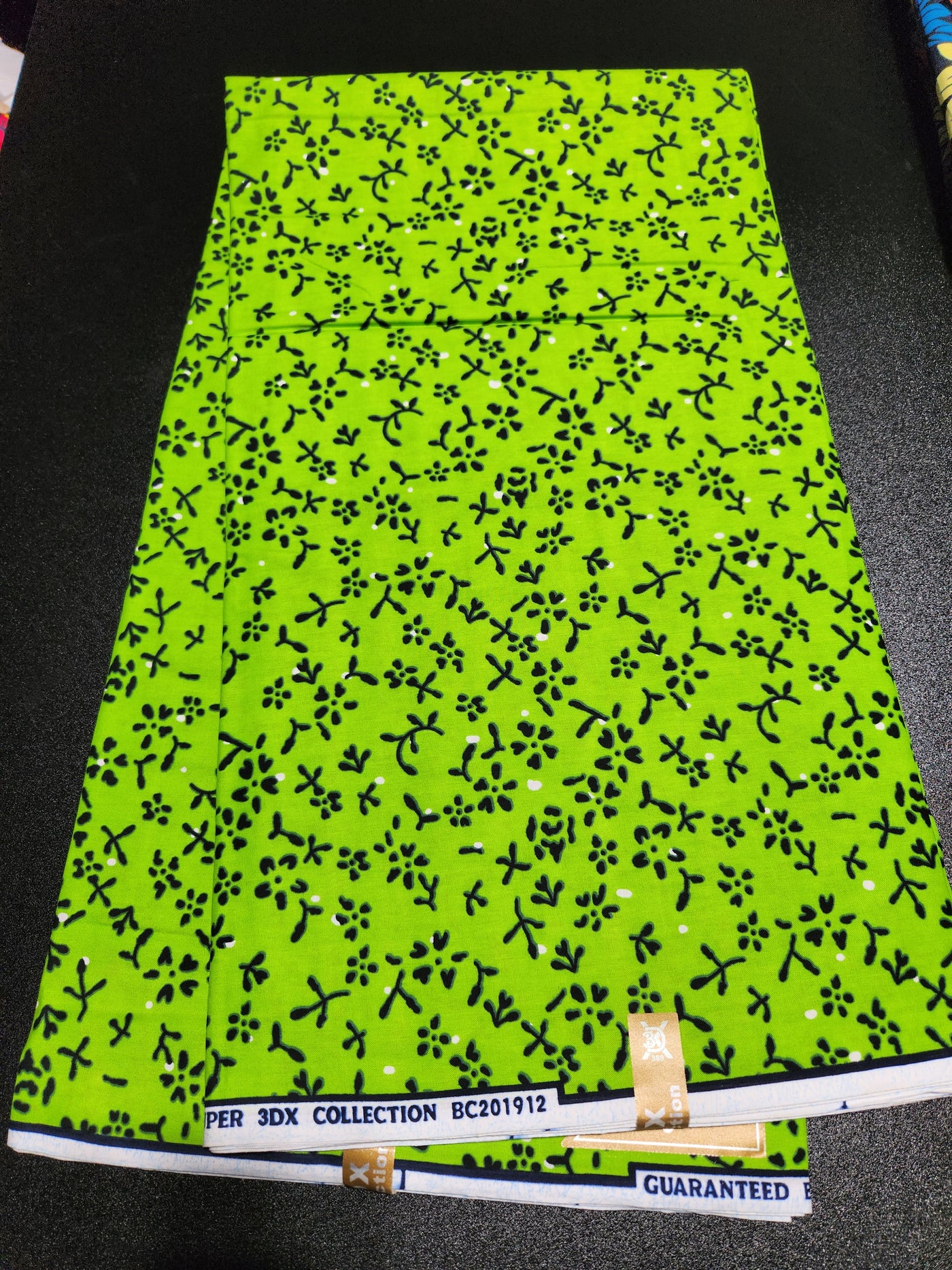 Green Ankara Print Fabric