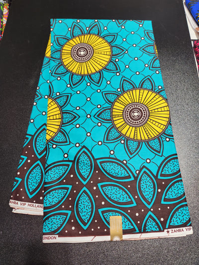 Green Ankara Print Fabric