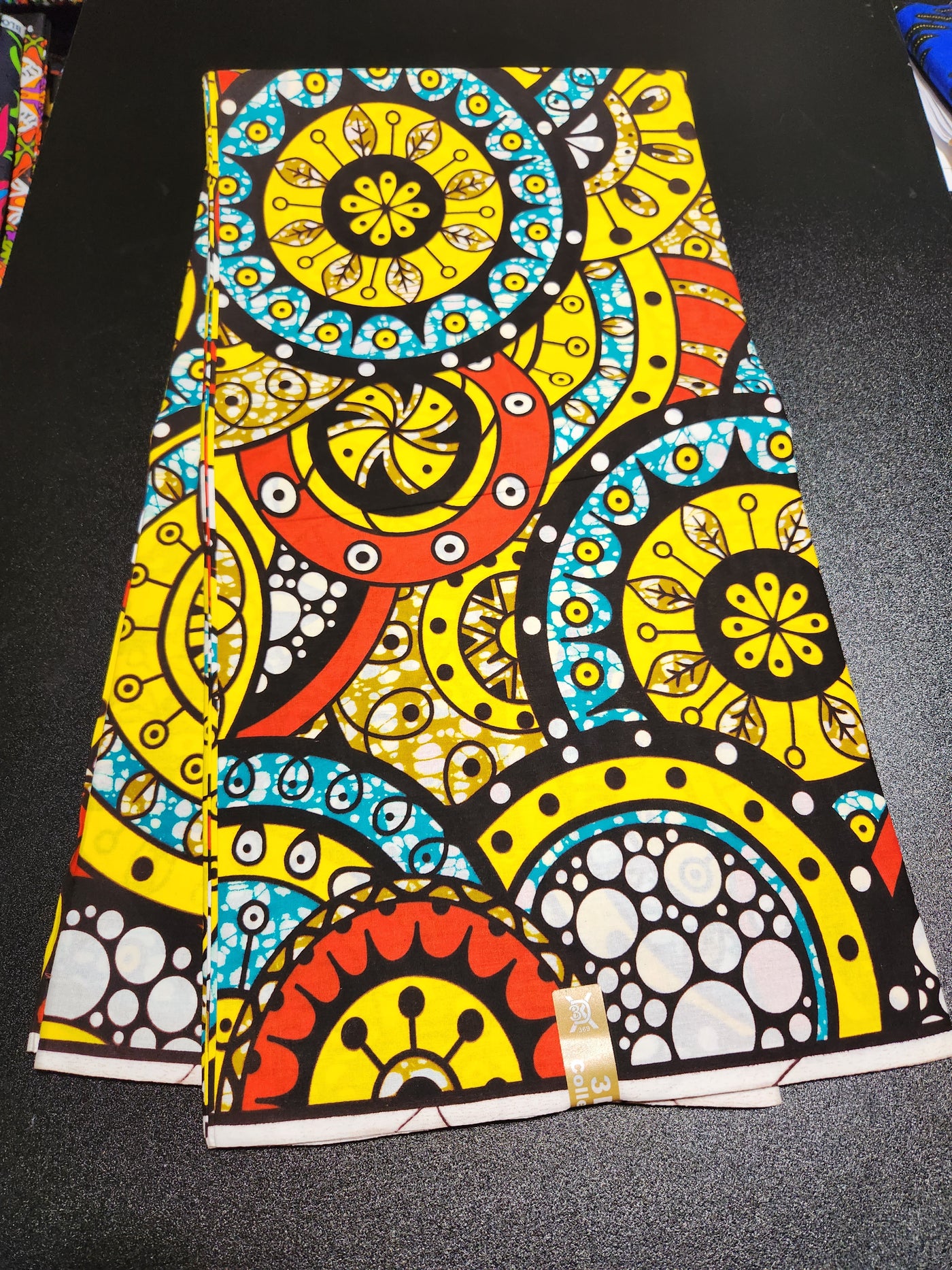 Yellow Ankara Print Fabric