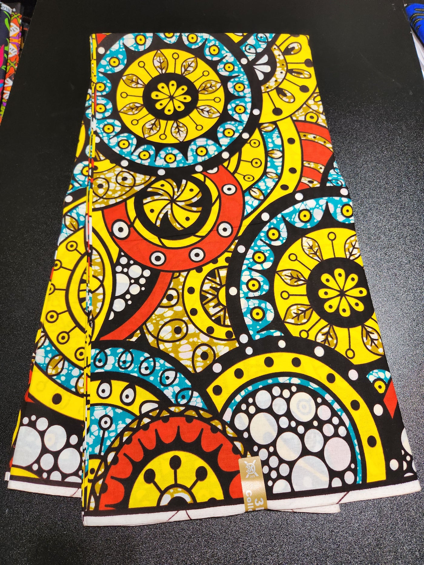 Yellow Ankara Print Fabric