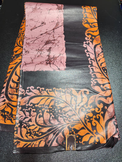 Brown Batik Ankara Print Fabric
