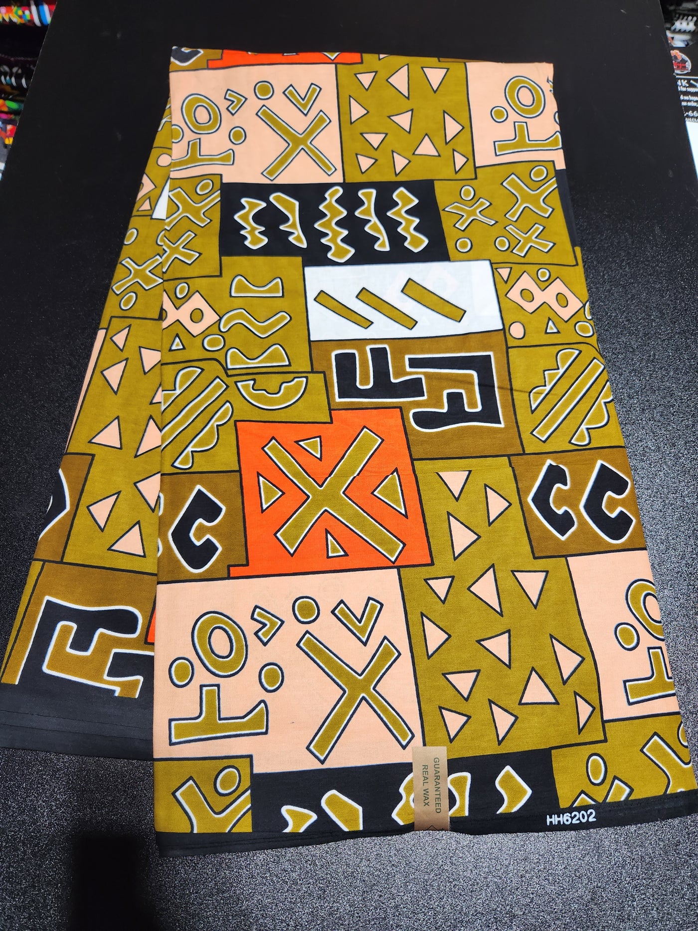 Brown Tribal Ankara Print Fabric