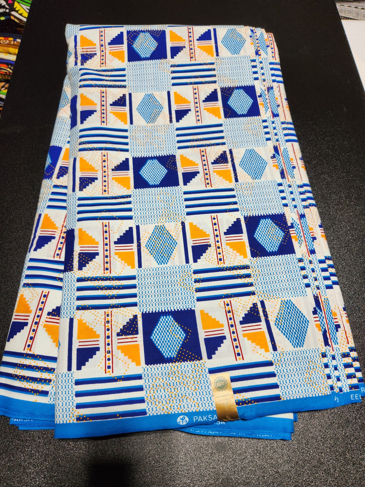 Blue Ankara Print Fabric ACS2021