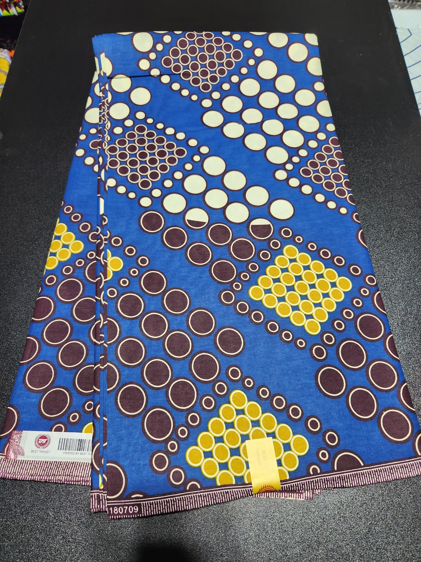 Blue Ankara Print Fabric