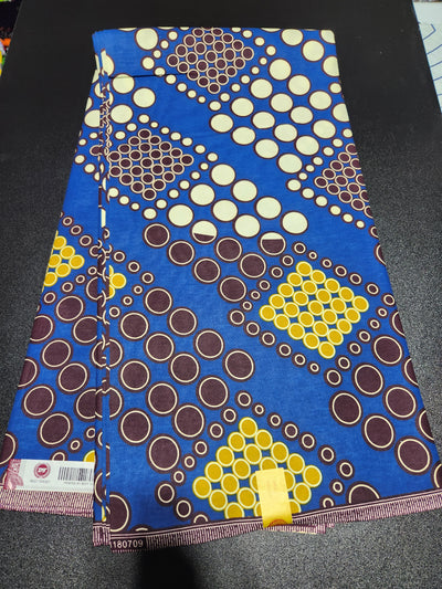 Blue Ankara Print Fabric