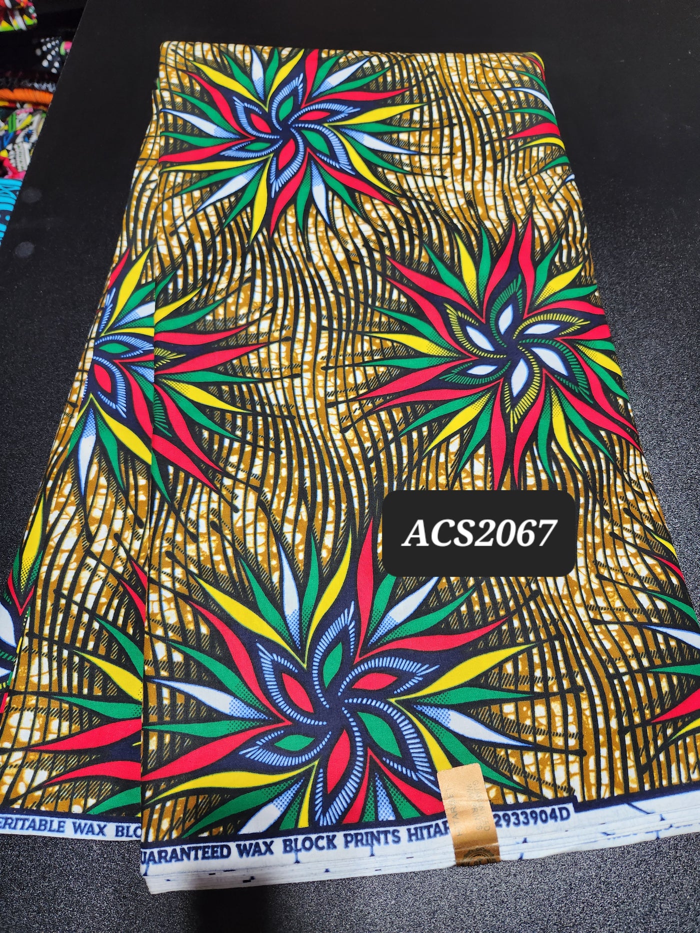 Brown Ankara Print Fabric ACS2067