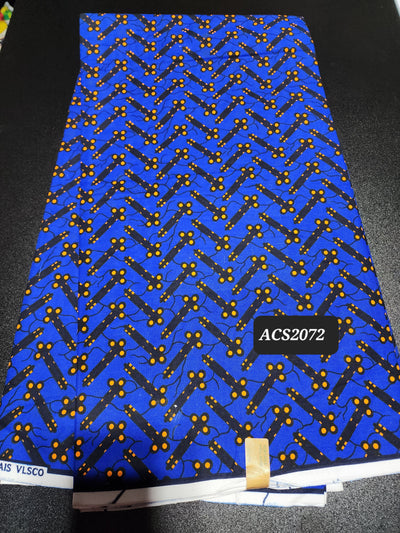 Blue Ankara Print Fabric ACS2072