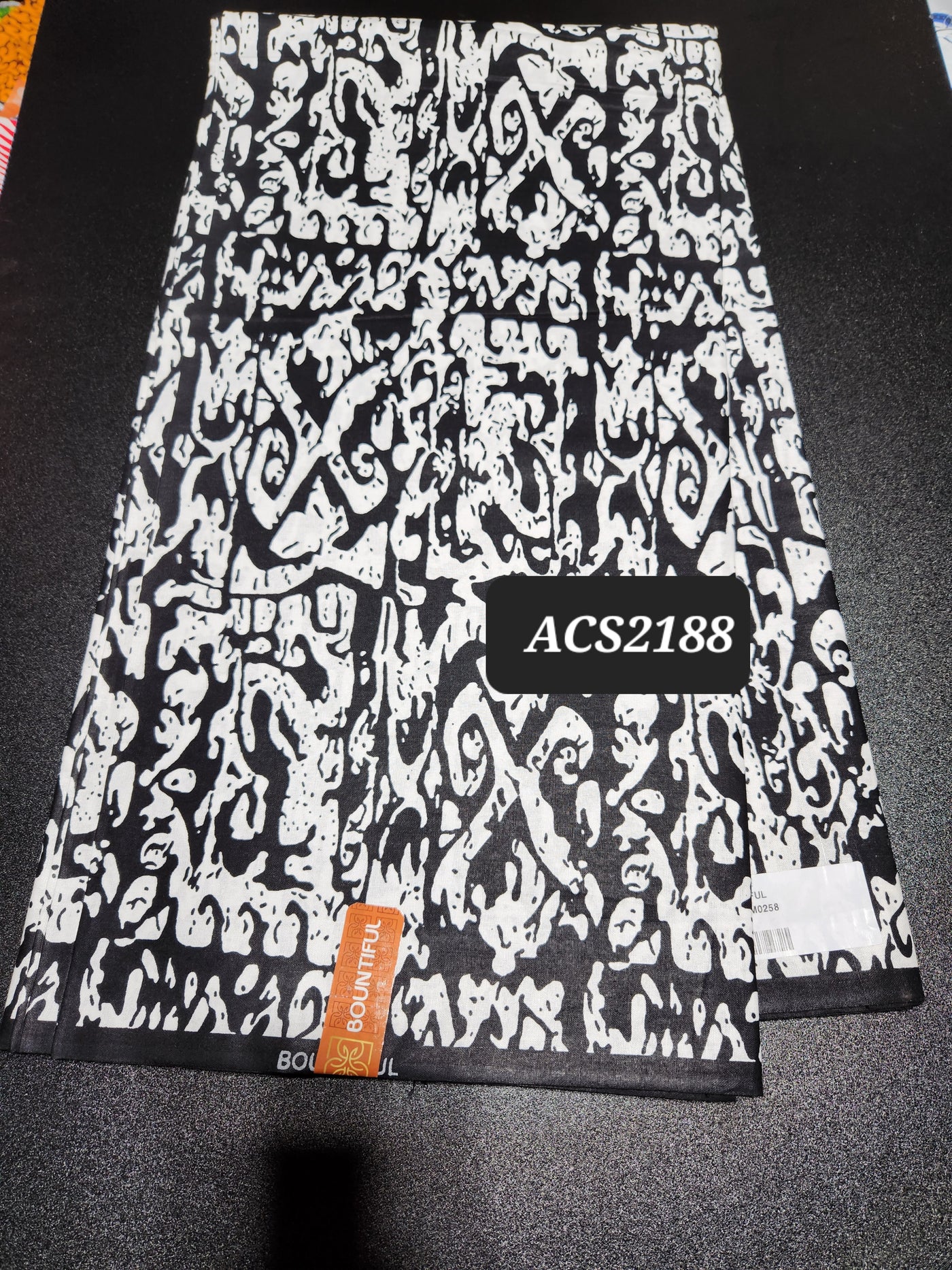 Monochrome Ankara Print Fabric ACS2188