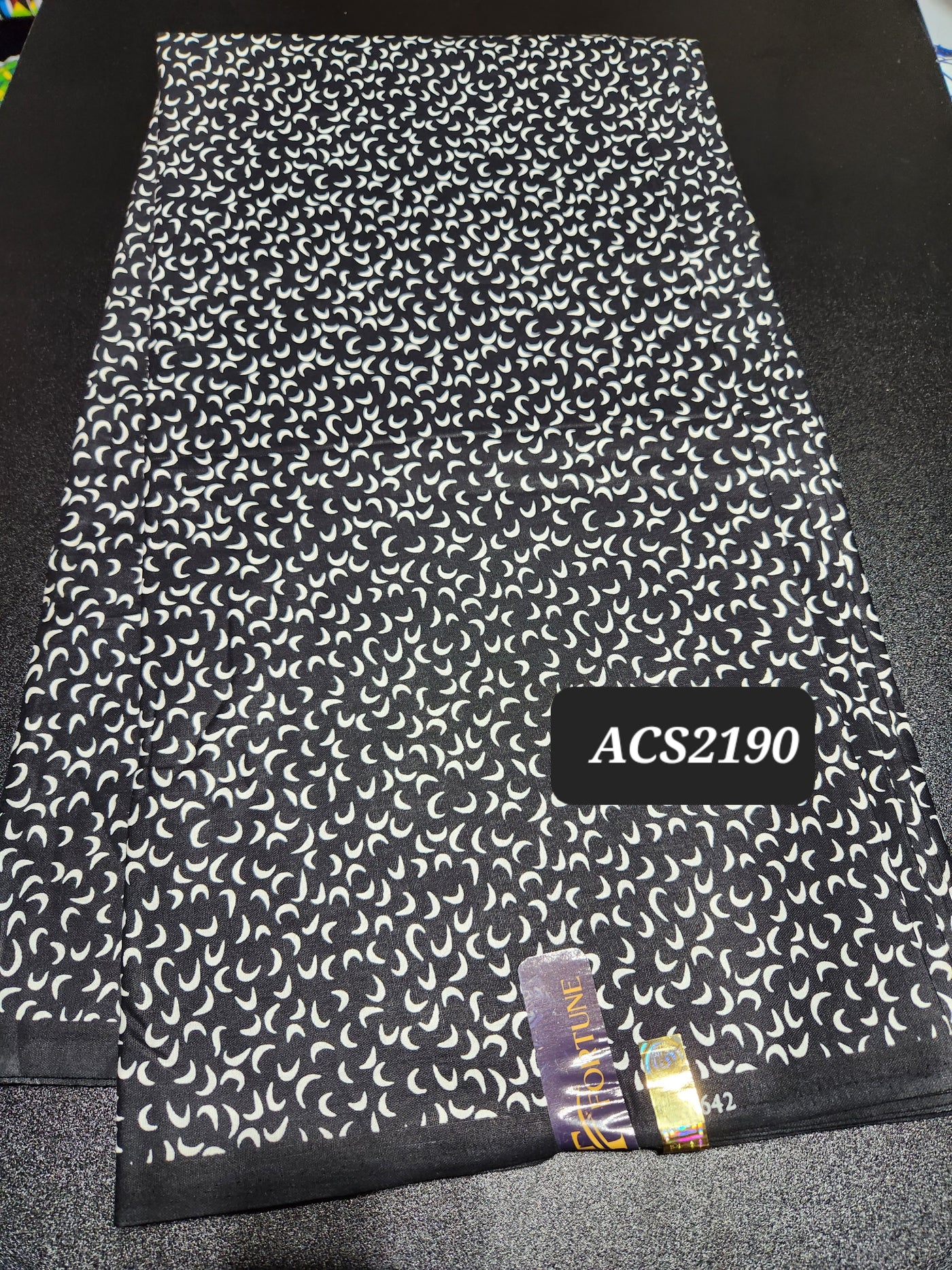 Monochrome Ankara Print Fabric ACS2190