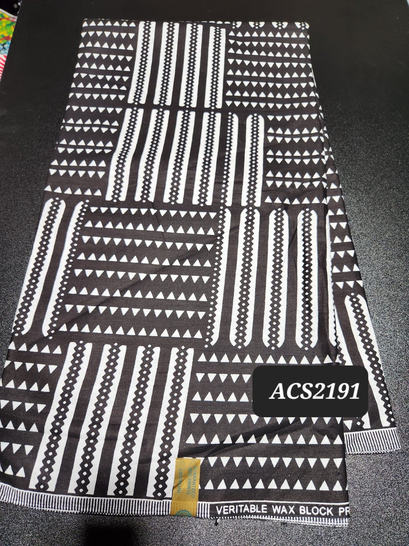 Monochrome Ankara Print Fabric ACS2191