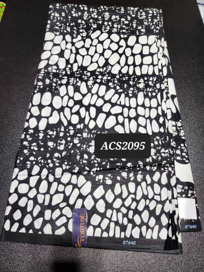 Monochrome Ankara Print Fabric ACS2095