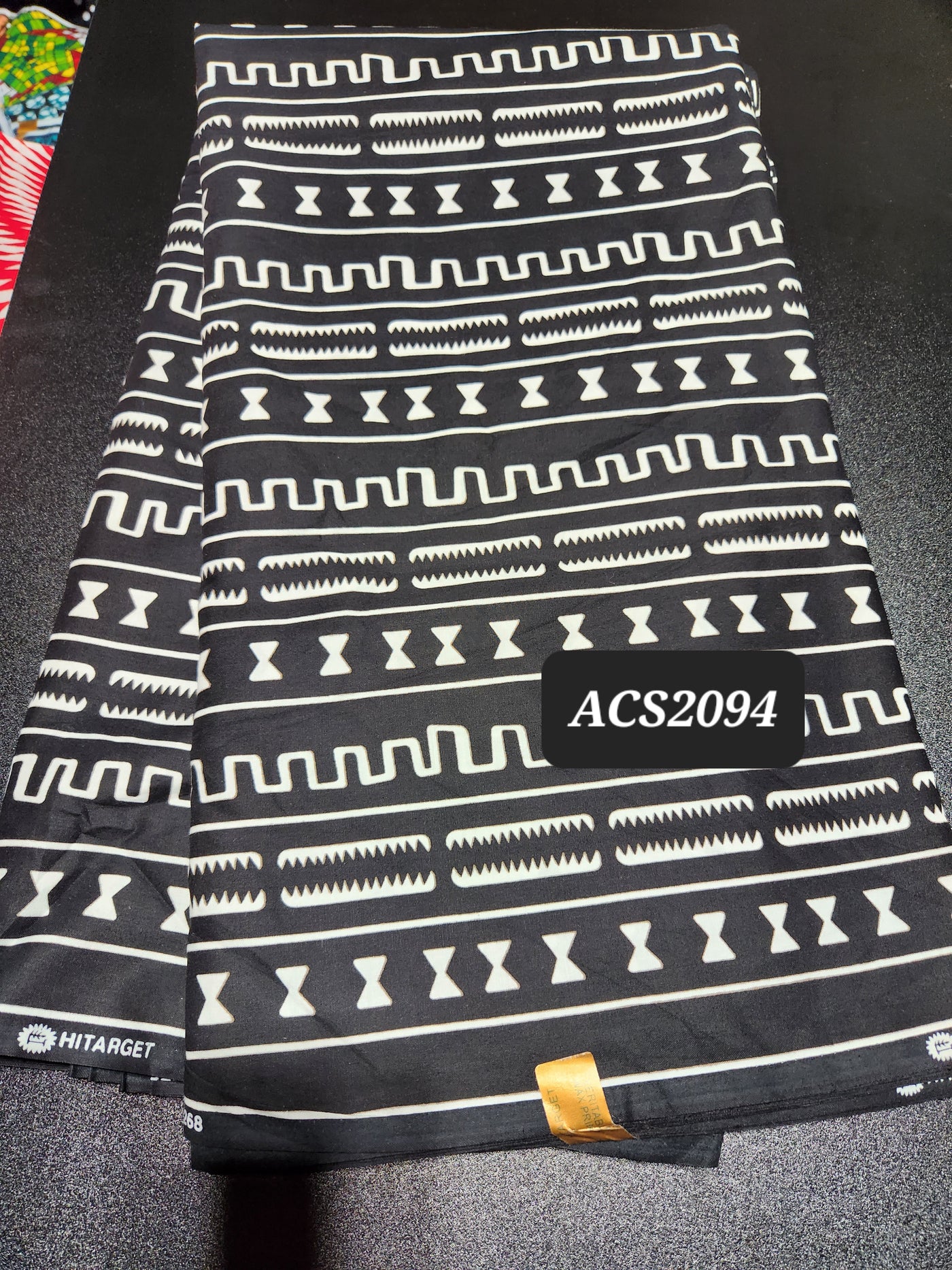 Monochrome Ankara Print Fabric ACS2094
