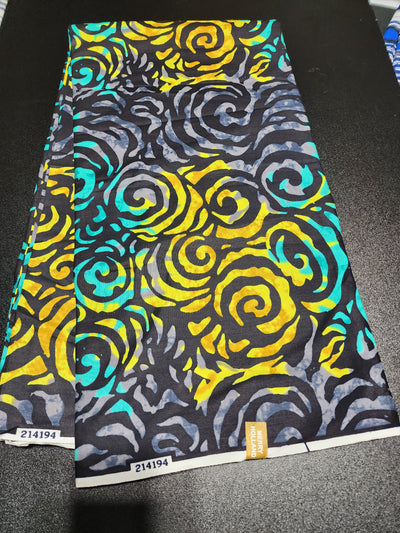 Multicolor Ankara Print Fabric, ACS2122