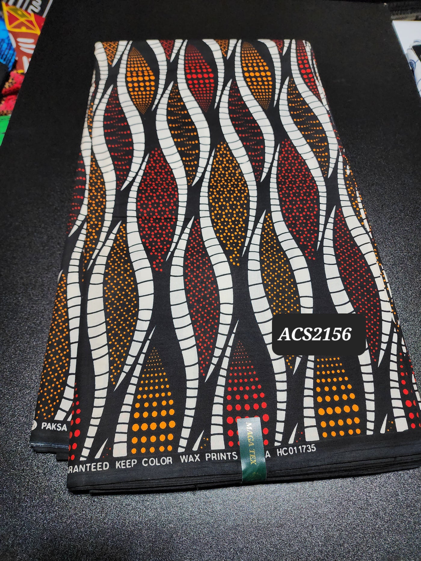 Brown Ankara Print Fabric, ACS2156