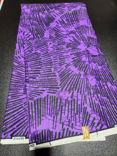 Purple Ankara Print Fabric, ACS2169