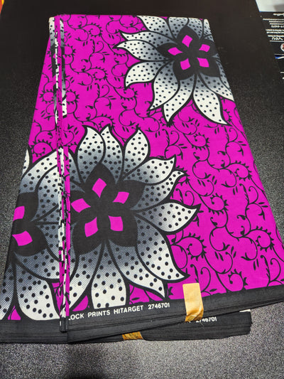 Purple Ankara Print Fabric, ACS2165