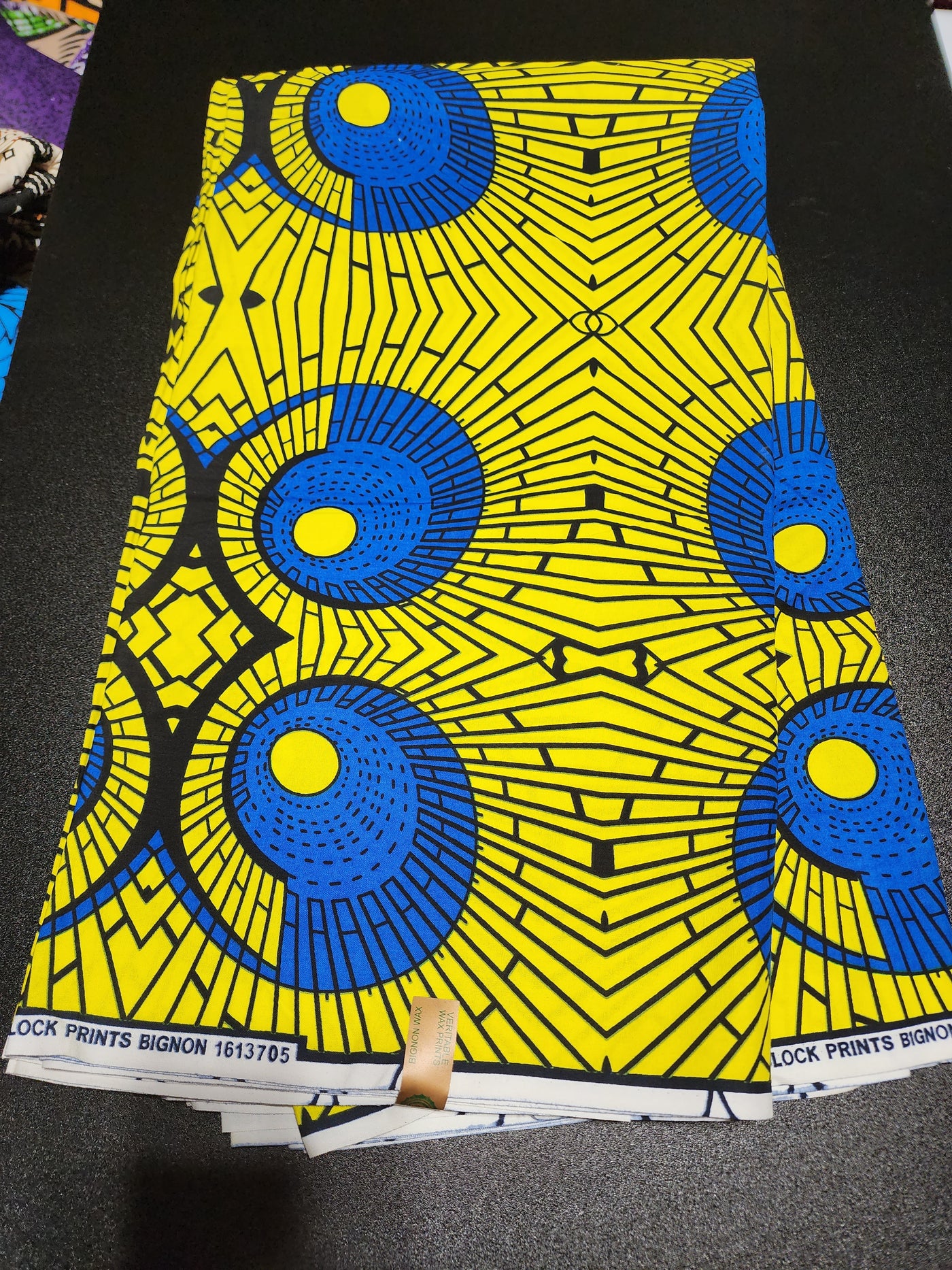 Yellow Ankara Print Fabric ACS2194