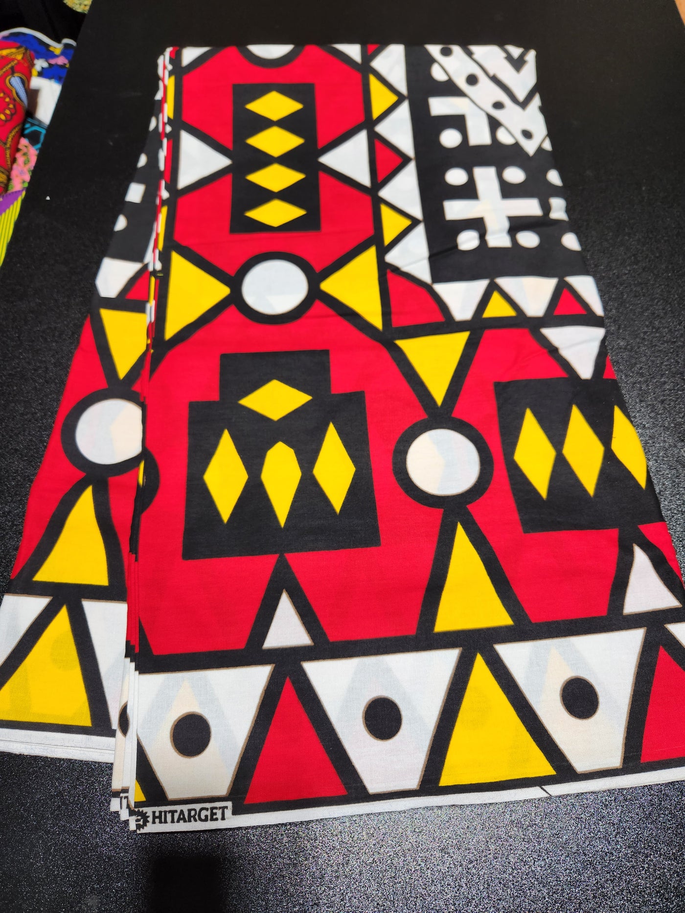 Black and Red Samakaka African Ankara Print Fabric