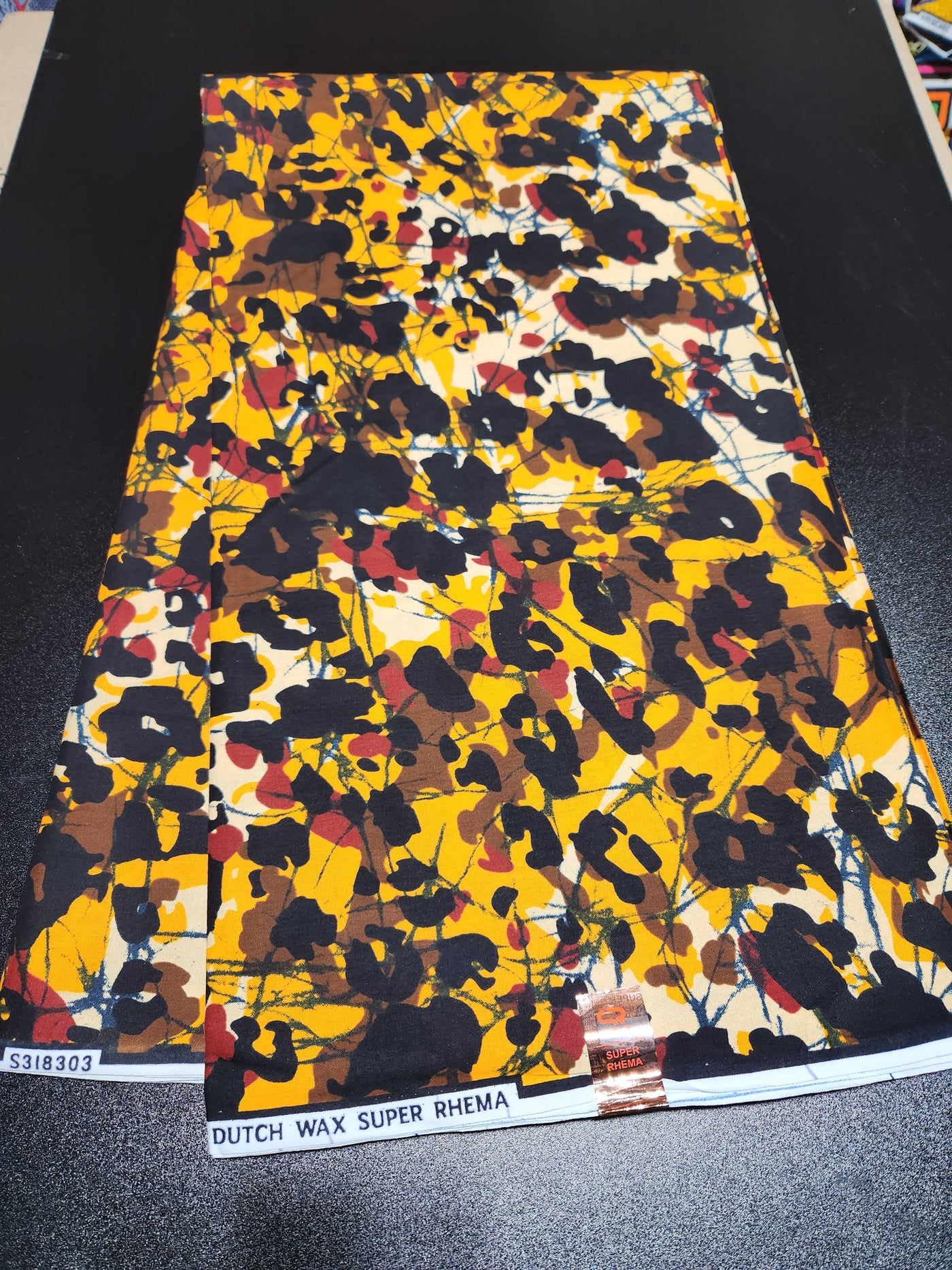 Brown Multicolor Ankara Print Fabric