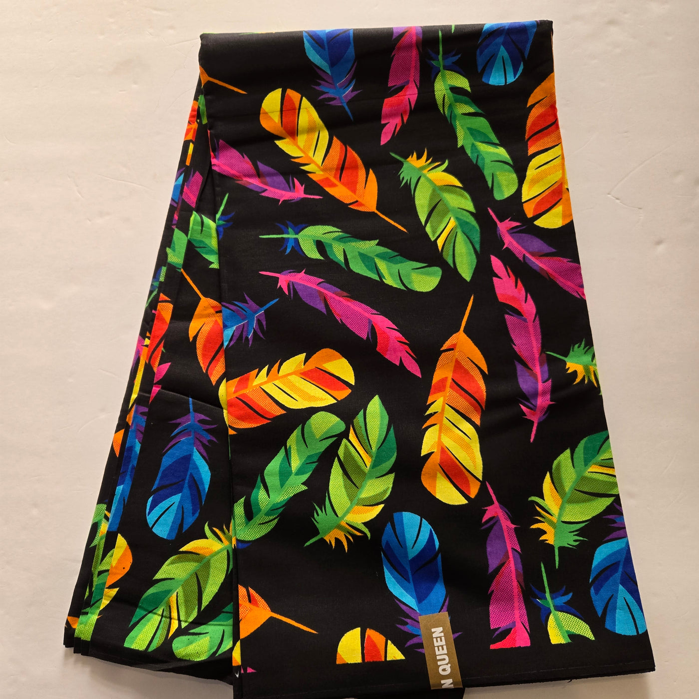Black Multicolor Tribal African Print Fabric, Brown Ankara Fabric, 100% Cotton Fabric AF409