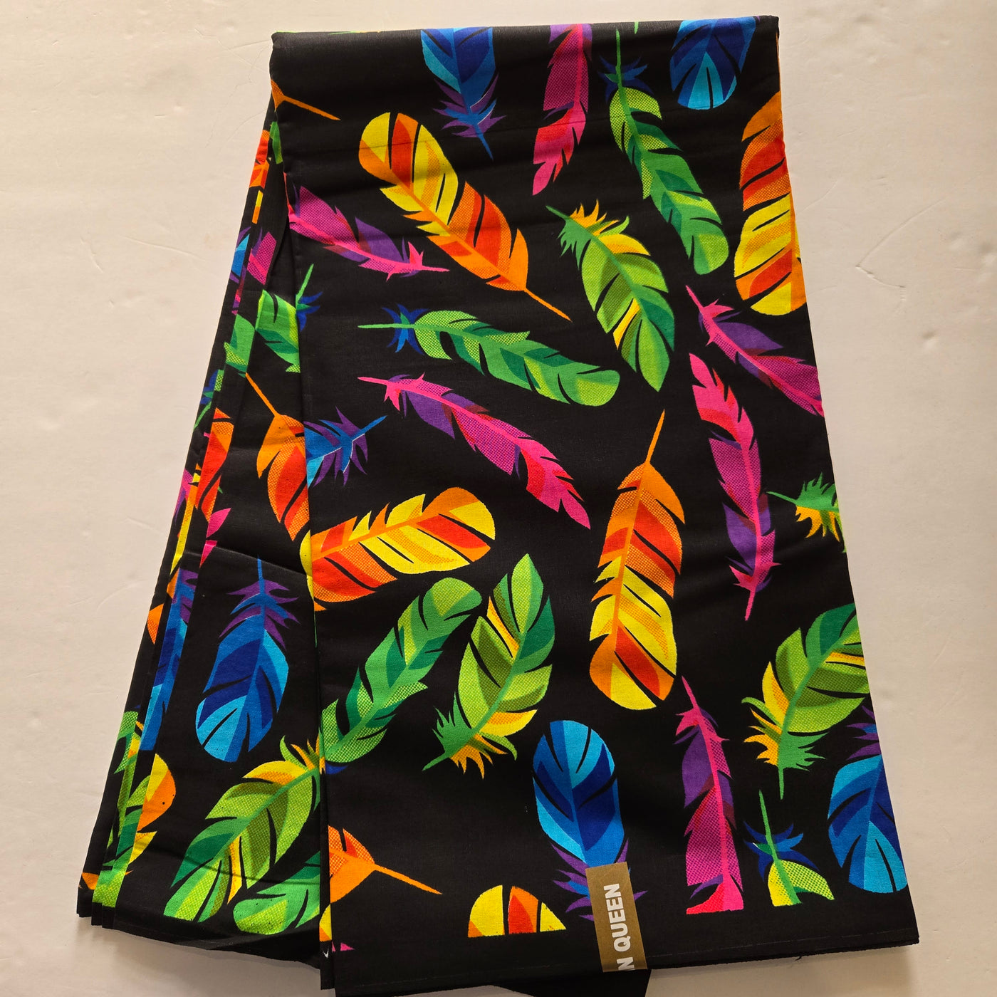 Black Multicolor Tribal African Print Fabric, Brown Ankara Fabric, 100% Cotton Fabric AF409