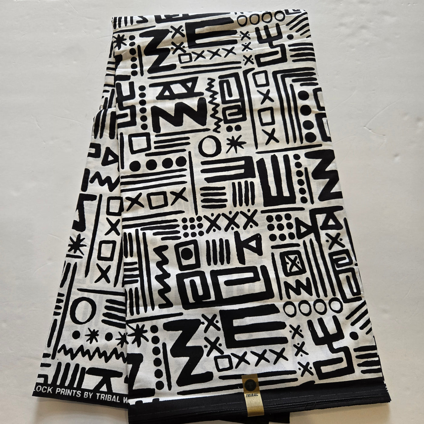 White and Black Monochrome African Print Fabric, Ankara Fabric , AF408