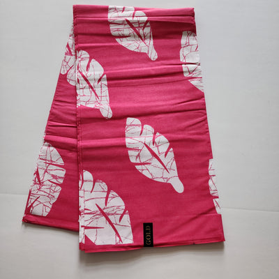 Pink and White Ankara Fabric, 100% Cotton Fabric AF412