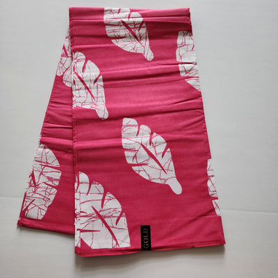 Pink and White Ankara Fabric, 100% Cotton Fabric AF412