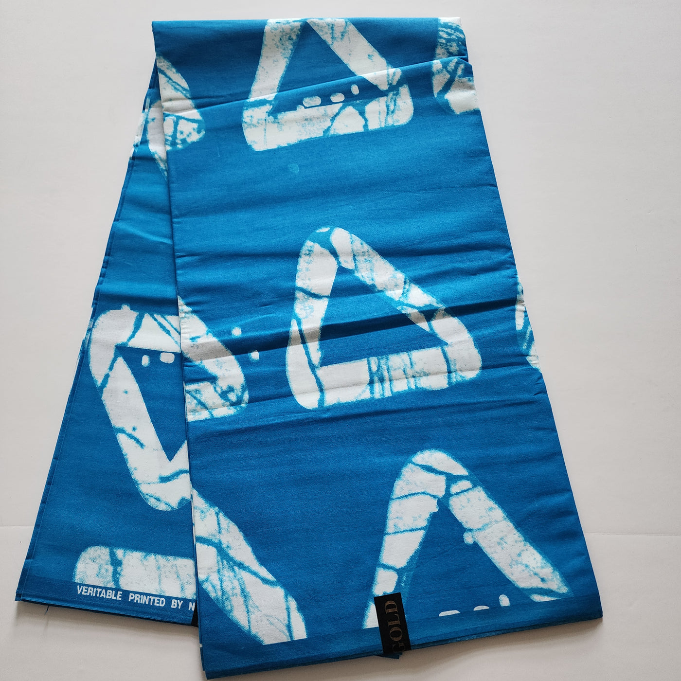 Blue and White Ankara Fabric, 100% Cotton Fabric AF413