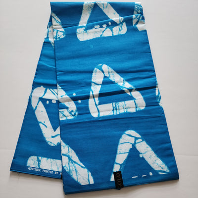 Mix and Match African Print Fabric, Ankara Fabric, 100% Cotton Fabric, Wax Print Fabric, Blue and White Fabric