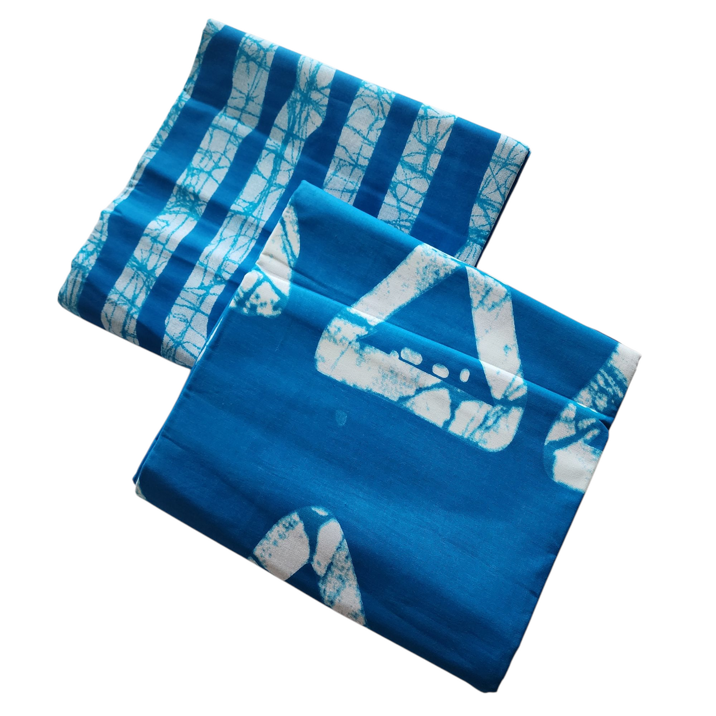 Mix and Match African Print Fabric, Ankara Fabric, 100% Cotton Fabric, Wax Print Fabric, Blue and White Fabric