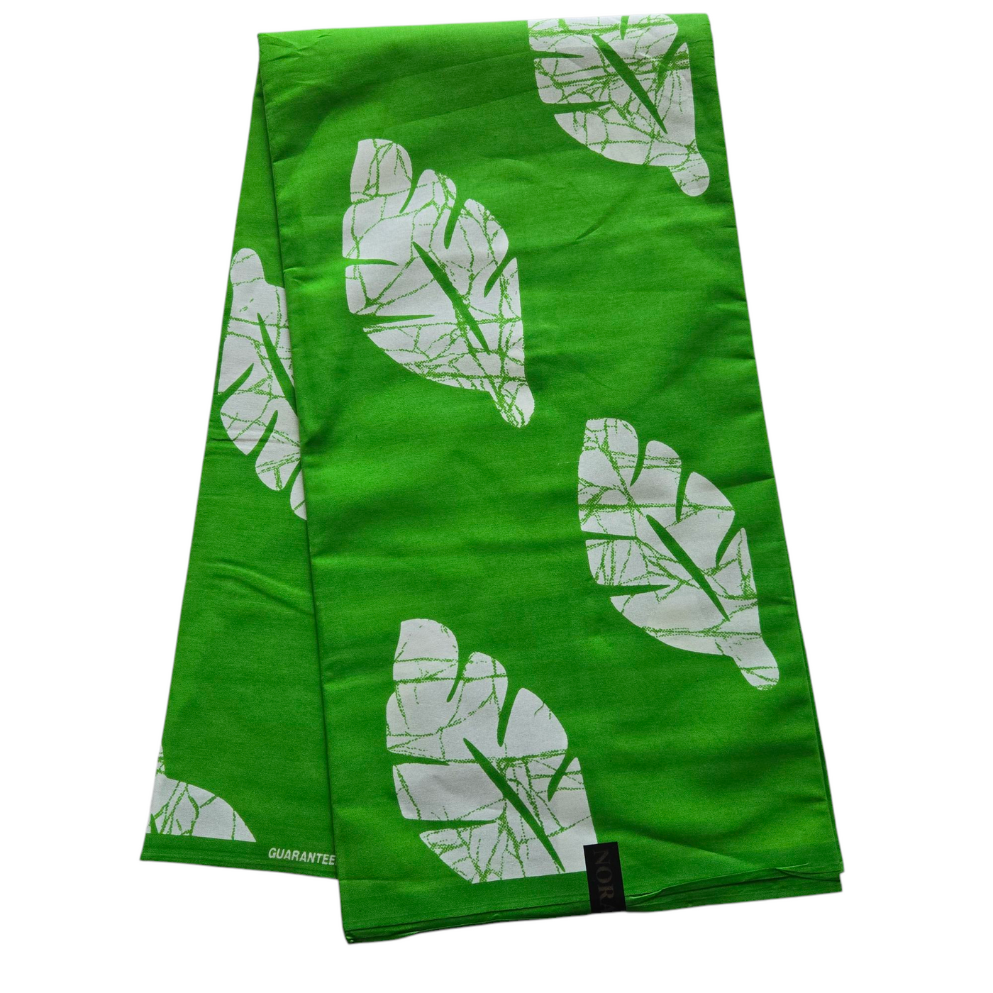 Lemon Green and White Ankara Fabric, 100% Cotton Fabric AF415