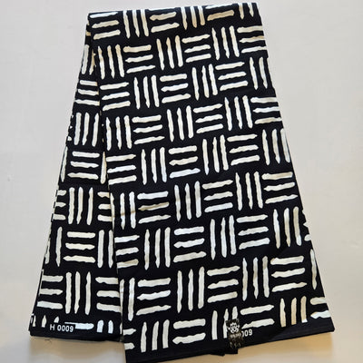 Black and White Tribal Ankara Fabric, Black and White African Print Fabric, Monochrome Fabric, 100% Cotton Fabric, AF424