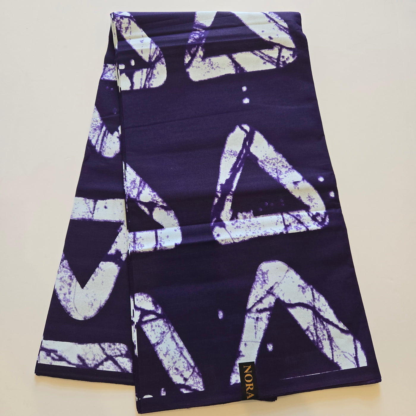 Purple and White Ankara Fabric, 100% Cotton Fabric AF418