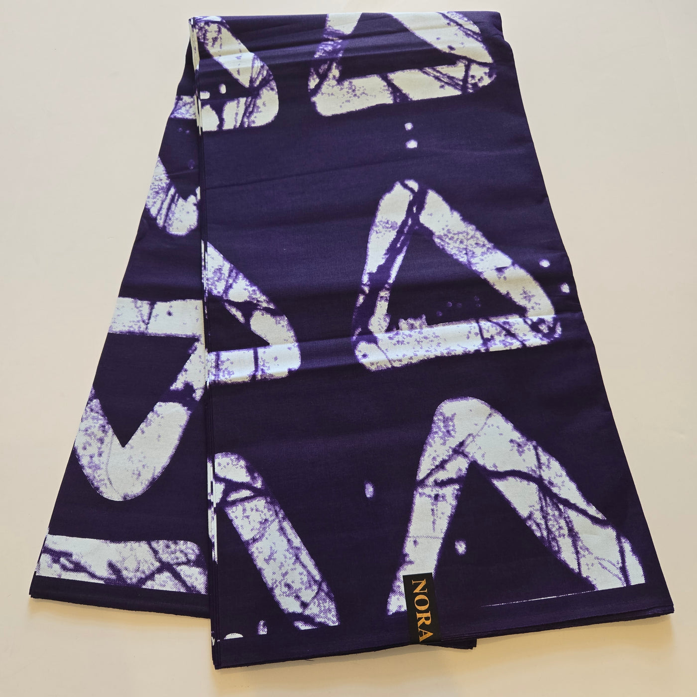 Purple and White Ankara Fabric, 100% Cotton Fabric AF418