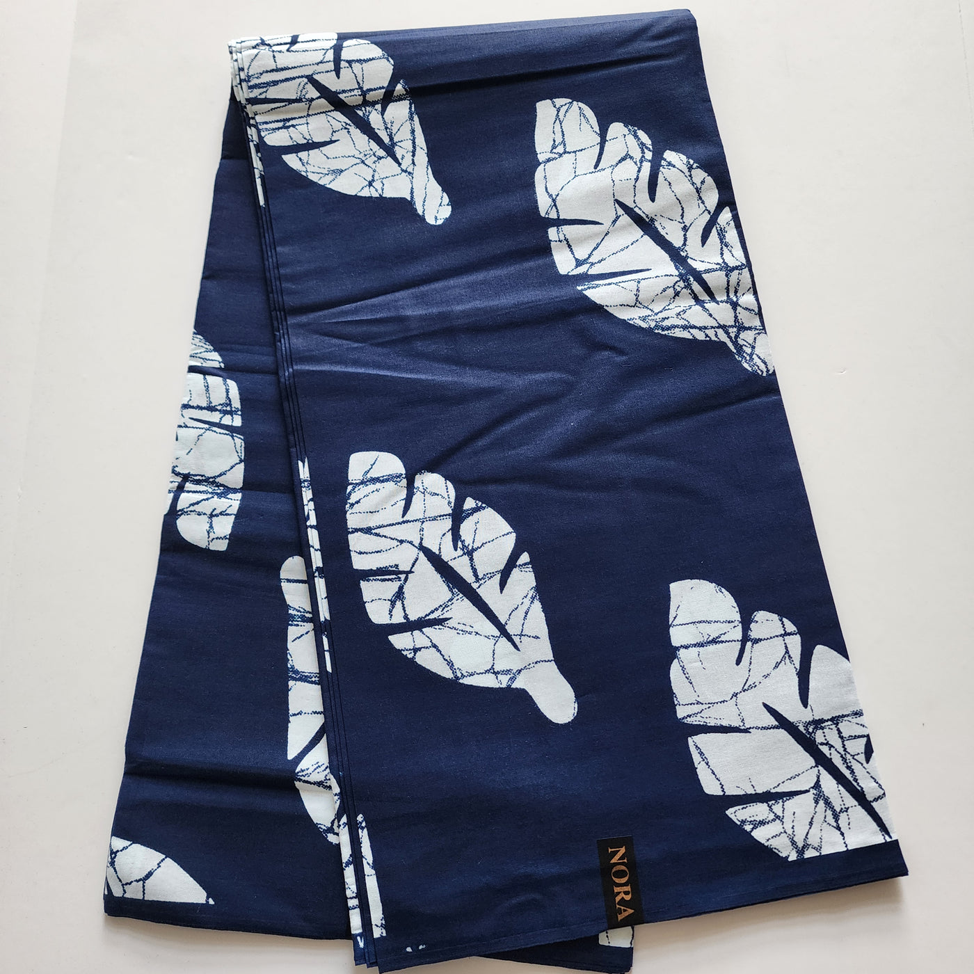 Navy Blue and White Ankara Fabric, 100% Cotton Fabric AF425