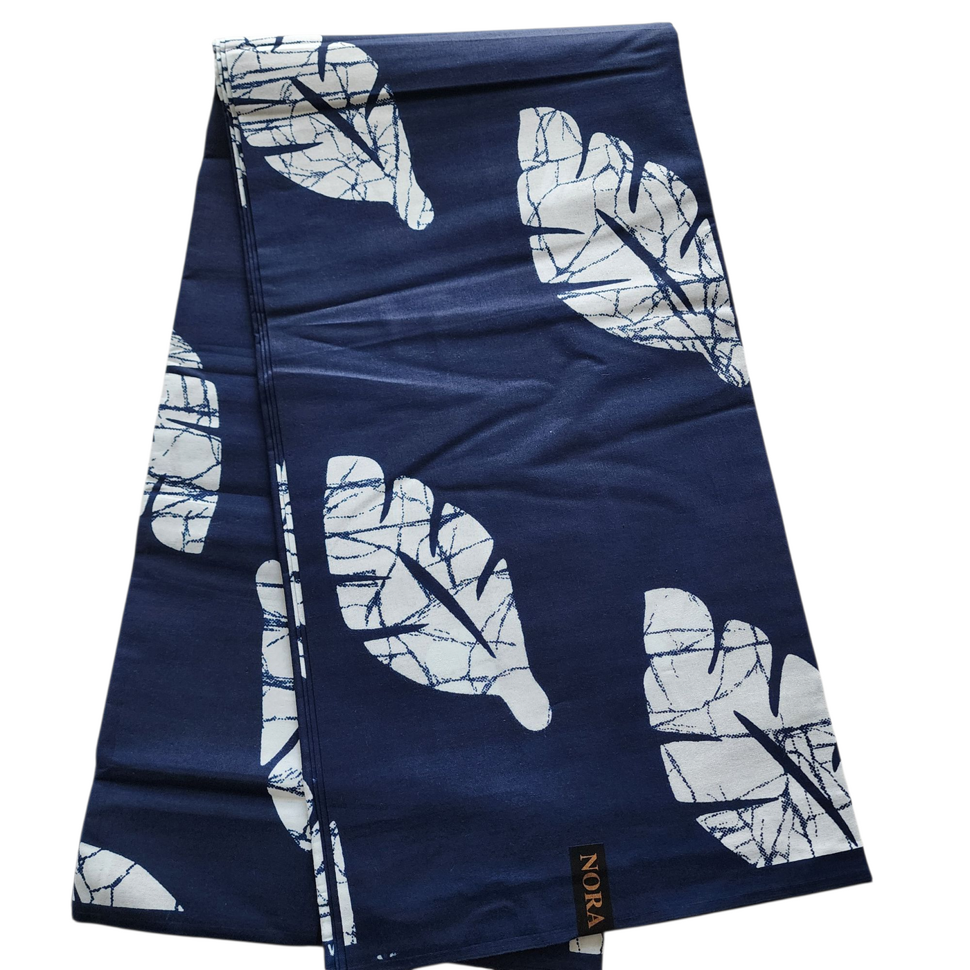 Navy Blue and White Ankara Fabric, 100% Cotton Fabric AF425
