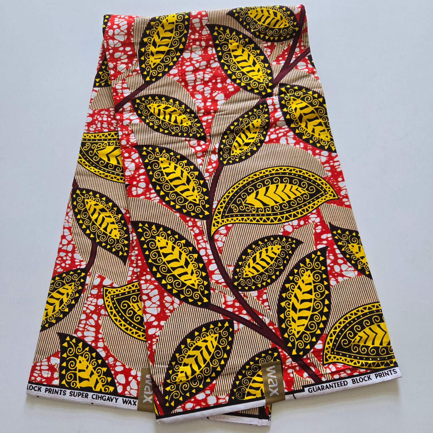Yellow and Orange Ankara Fabric, African Print Fabric, 100% Cotton Fabric AF434