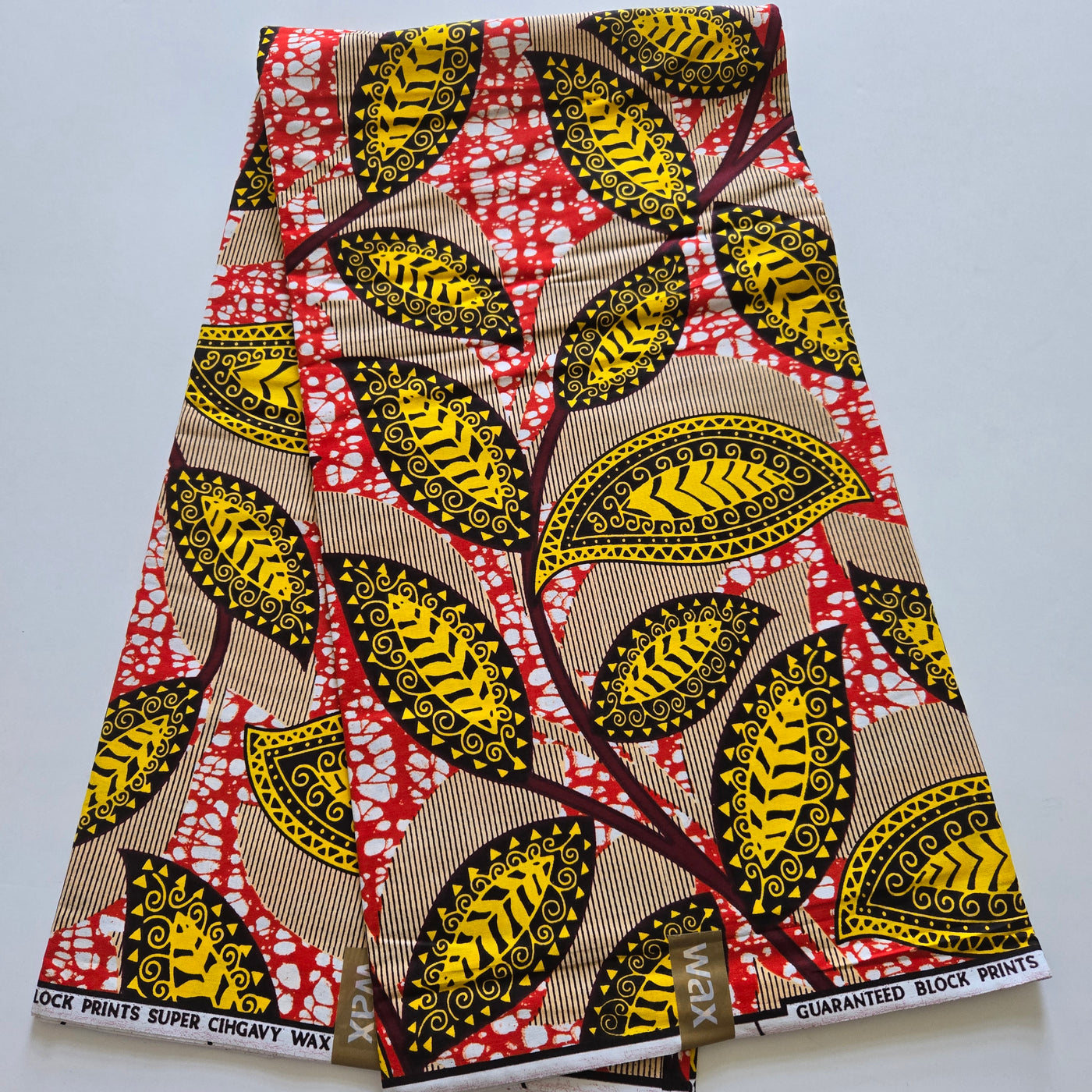 Yellow and Orange Ankara Fabric, African Print Fabric, 100% Cotton Fabric AF434